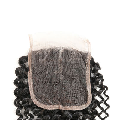 China Säubern Sie einschlagmenschenhaar-Spitze-Schließung 4 * 4, menschliche Spitze-Perücken mit dem Baby-Haar fournisseur