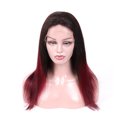 China Echte Jungfrau-Haar-Spitze-Perücken, schwarz zum roten Remy-Spitze-Perücken-Menschenhaar fournisseur