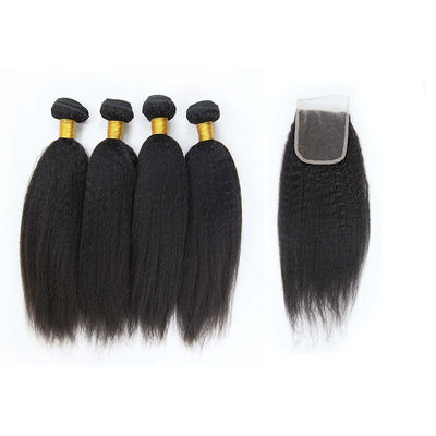 China Authentisches 8A 22 Zoll-peruanisches gerades Haar mit Schließung kein synthetisches Haar fournisseur