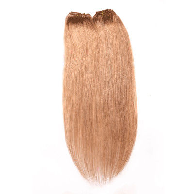 China Brown-Farbe1b-Inder Remy-Menschenhaar-Klipp in den Erweiterungen kein synthetisches Haar fournisseur