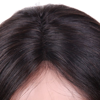 Natürliche schauende Jungfrau-Haar-Spitze-Perücken, Silk gerades Menschenhaar-Spitze-Front-Perücken fournisseur