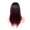 Echte Jungfrau-Haar-Spitze-Perücken, schwarz zum roten Remy-Spitze-Perücken-Menschenhaar fournisseur
